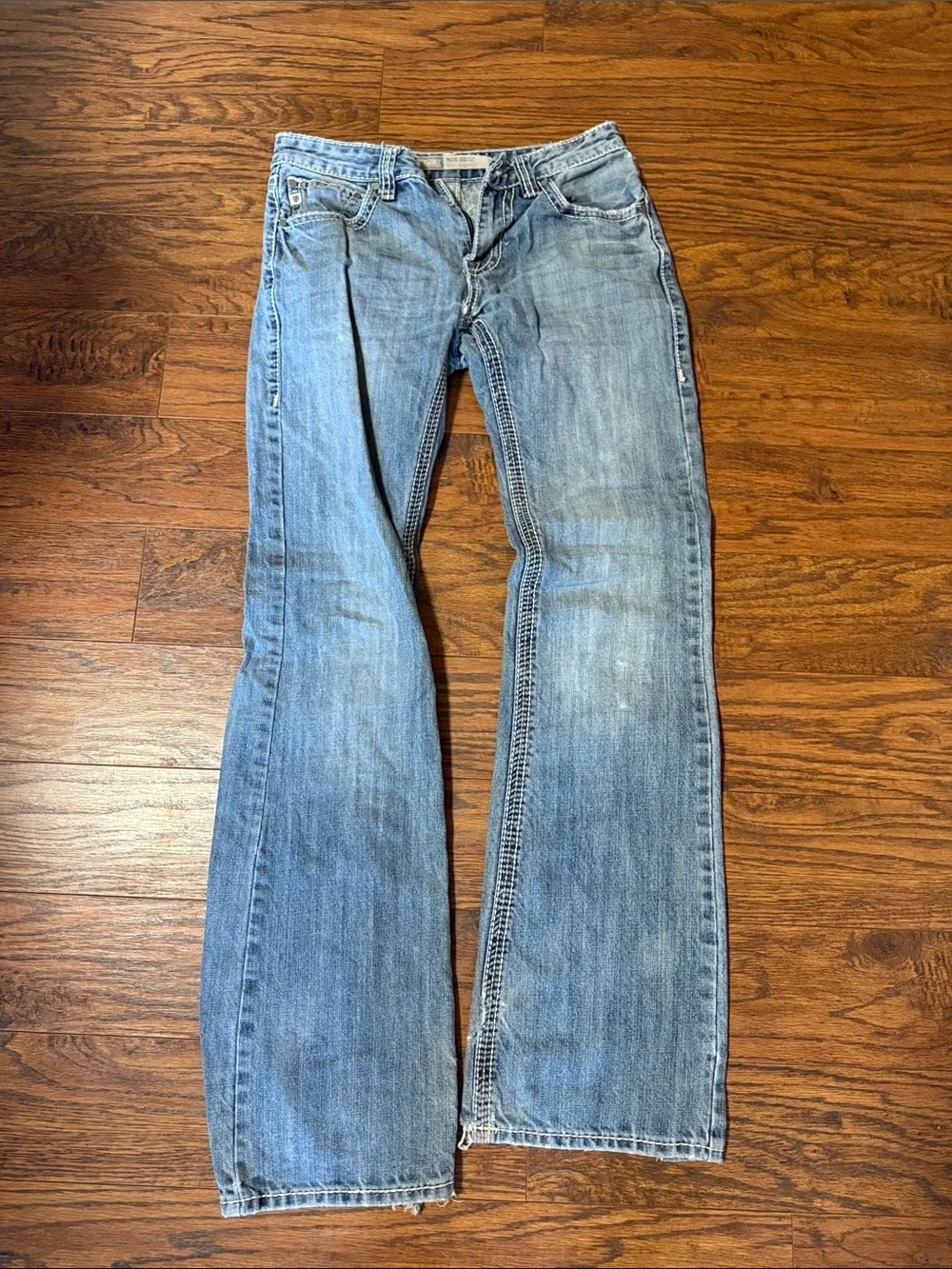 Men’s Light Blue Bootcut Jeans - Classic Everyday Denim